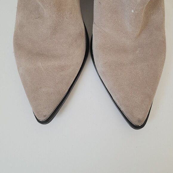 Marc Fisher Tan Pointed Toe Studded Booties Size 9.5 - Picture 7 of 7